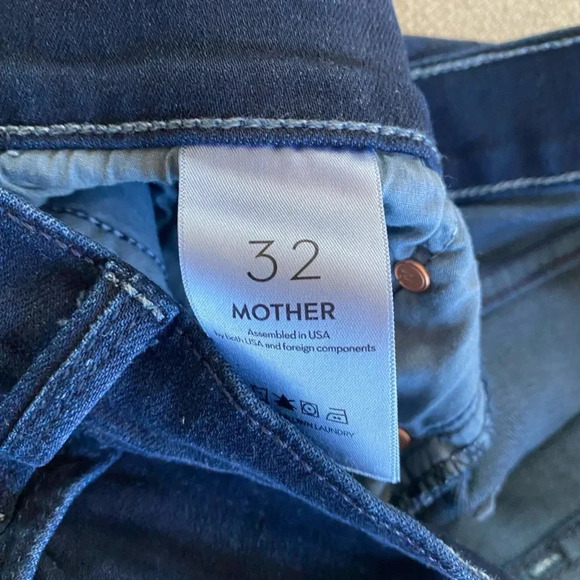 Mother Jeans Women’s 32 The Mid Rise Rider in Karaoke In Kyoto - Picture 14 of 15